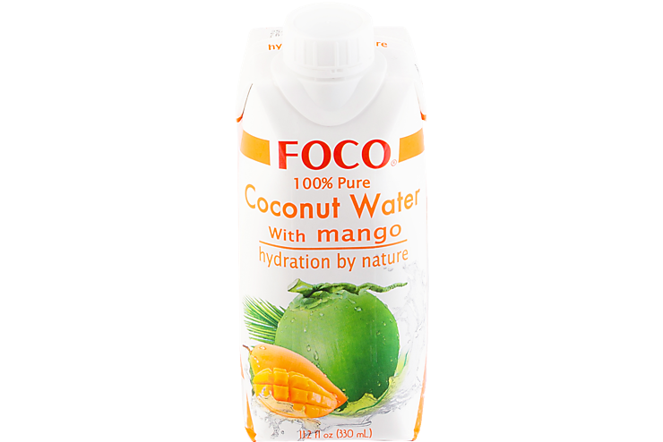 Кокосовая вода «FOCO» с манго, 330 мл