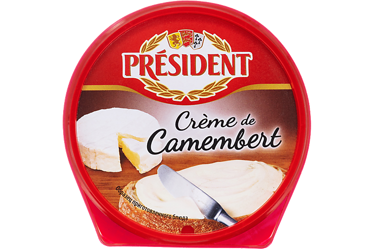 Сыр плавленый 50% «PRESIDENT» Crème de Camembert, 125 г