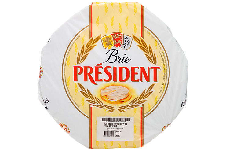 Сыр 60% «PRESIDENT» Бри с белой плесенью, 1 кг