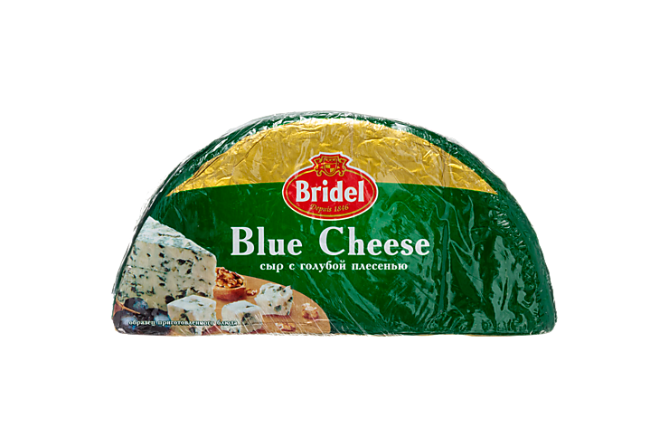 Сыр 51% «Bridel» Blue Cheese, с голубой плесенью, 2 шт.