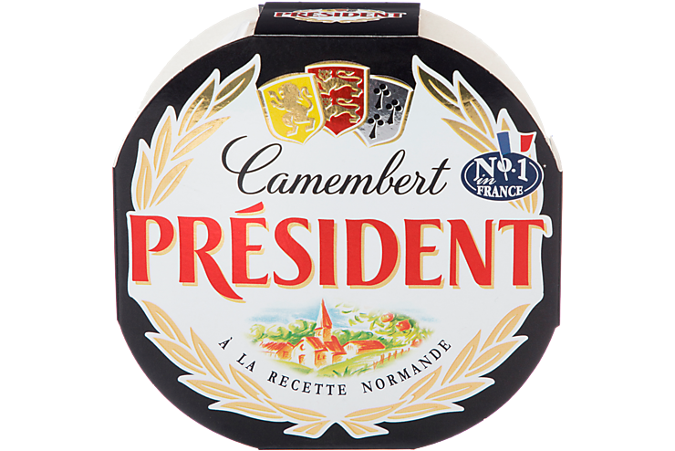 Сыр 45% «PRESIDENT» Camembert с белой плесенью, 125 г
