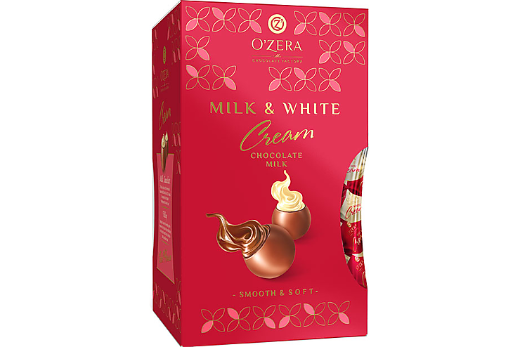 «OZera», шоколадные конфеты Milk & White Cream, 200 г