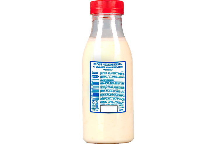 Йогурт питьевой 4.5% «Коломенский» Абрикос, 350 г