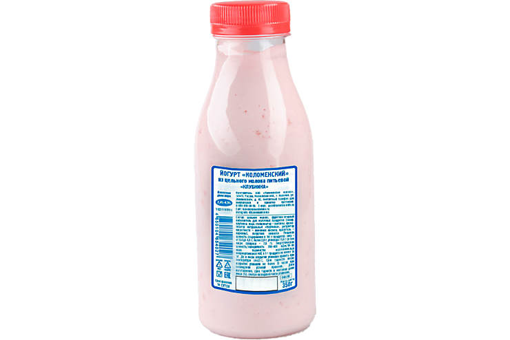 Йогурт питьевой 4.5% «Коломенский» Клубника, 350 г