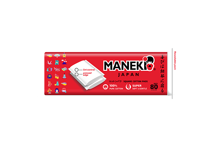 Ватные подушечки «Maneki» 80шт