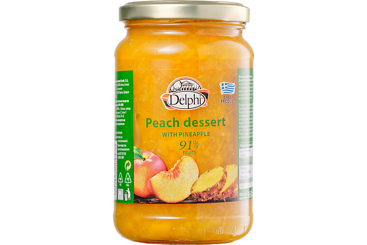 Десерт «Delphi» из персиков с ананасом, 360 г