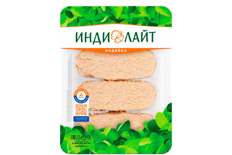 Котлеты «ИНДИлайт» из индейки, домашние, 450 г Котлеты «ИНДИлайт» из индейки, домашние, 450 г