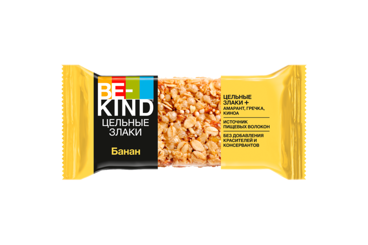 Злаковый батончик «BE-KIND» Банан, 30 г Злаковый батончик «BE-KIND» Банан, 30 г