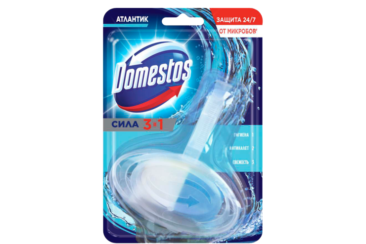 Блок для унитаза «Domestos» Атлантик, 40 г Блок для унитаза «Domestos» Атлантик, 40 г