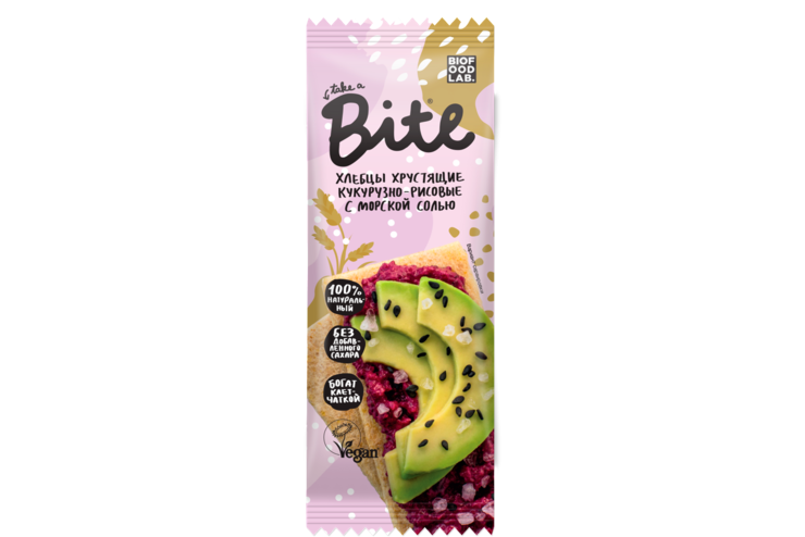 Хлебцы хрустящие «Take a Bite» кукурузно-рисовые с морской солью, 30 г Хлебцы хрустящие «Take a Bite» кукурузно-рисовые с морской солью, 30 г