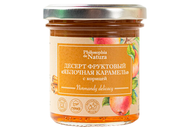 Десерт фруктовый «Philosophia de Natura» Яблочная карамель с корицей, 180 г Десерт фруктовый «Philosophia de Natura» Яблочная карамель с корицей, 180 г