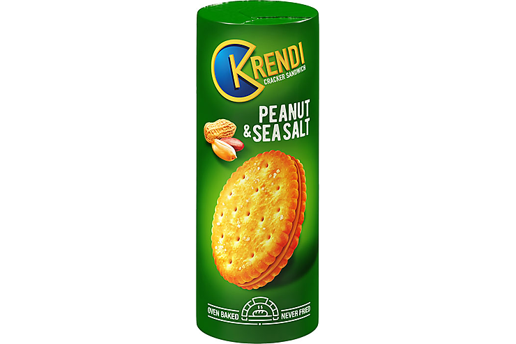 «Krendi», крекер-сэндвич Peanut&sea salt, 170 г