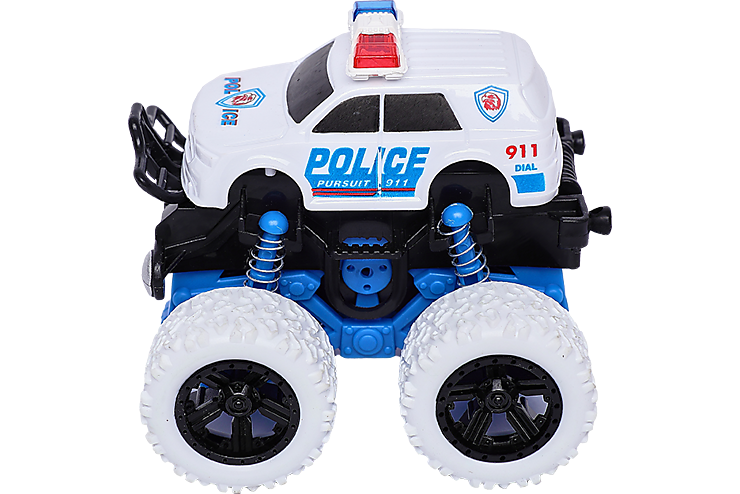 Полицейская машина с двойным приводом и спецэффектом поворота (видео), арт.D400-08A