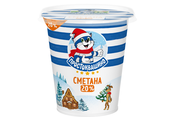 Сметана 20% «Простоквашино», 300 г Сметана 20% «Простоквашино», 300 г