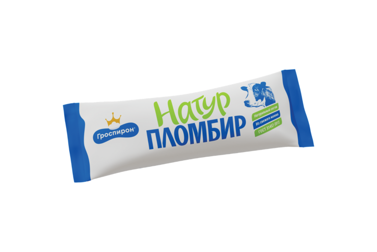 Мороженое «ООО ФМ "Гроспирон"» ванильное Натур пломбир, 450 г Мороженое «ООО ФМ "Гроспирон"» ванильное Натур пломбир, 450 г