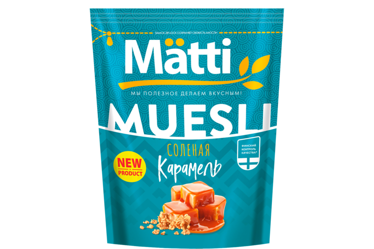 Мюсли «Matti» Соленая карамель, 250 г Мюсли «Matti» Соленая карамель, 250 г