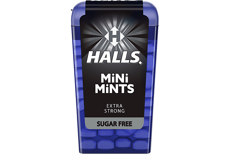 Освежающие конфеты «Halls» Mini Mints Extra strong без сахара, 12 г