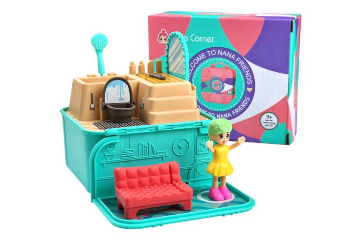 Кукольный домик - сюрприз Little Corner с куколкой, в подарочной упаковке