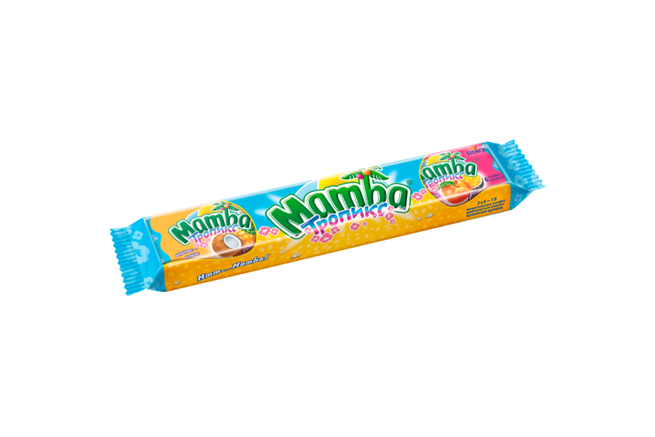 Жевательные конфеты «Mamba» Тропикс, 79 г Жевательные конфеты «Mamba» Тропикс, 79 г