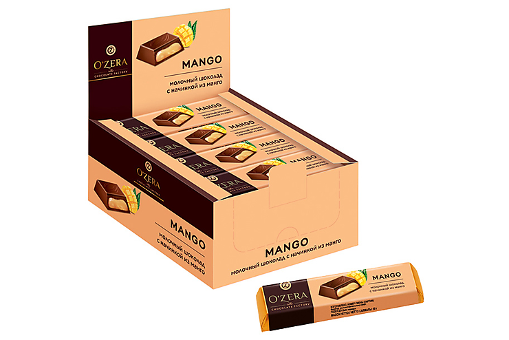 «OZera», шоколадный батончик Mango, 50 г