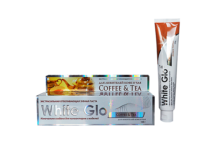 Зубная паста отбеливающая «White Glo» Coffee&Tea, 100 г