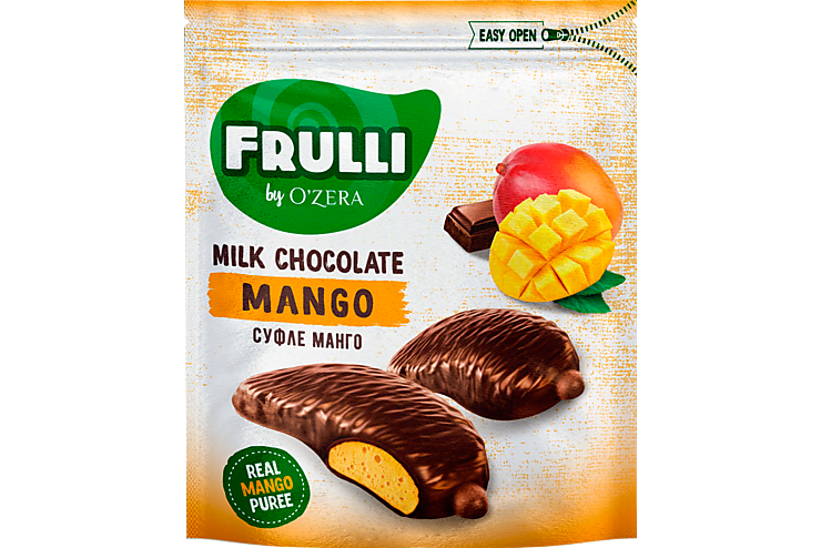 Конфеты «O'Зera» Frulli суфле манго в шоколаде, 125 г