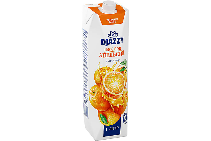 «Djazzy», сок «Апельсин с мякотью»