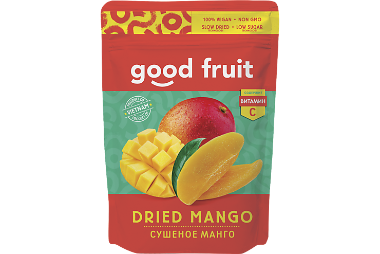 «GOOD FRUIT», манго сушеное, 100 г