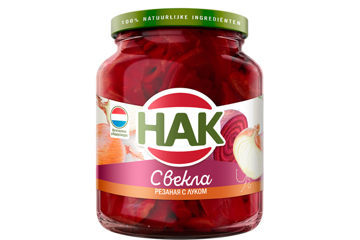 Свекла «HAK» резаная с луком, 370 мл Свекла «HAK» резаная с луком, 370 мл
