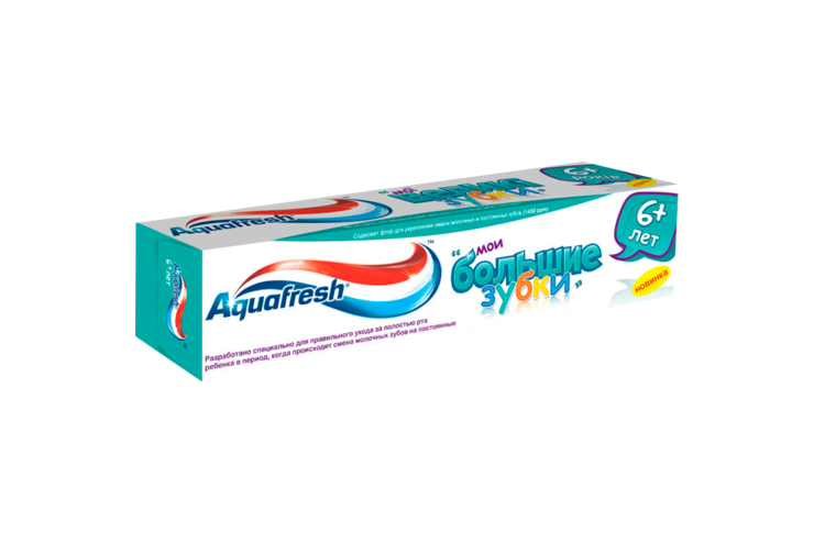 Детская зубная паста «Aquafresh» Мои большие зубки, 50 мл Детская зубная паста «Aquafresh» Мои большие зубки, 50 мл