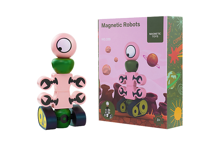Конструктор магнитный «Magnetic robots» робот на гусеницах, 7 деталей Арт. 320