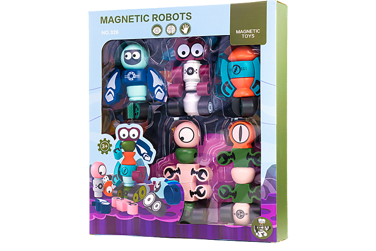 Конструктор магнитный «Magnetic robots» 35 деталей Арт. 326