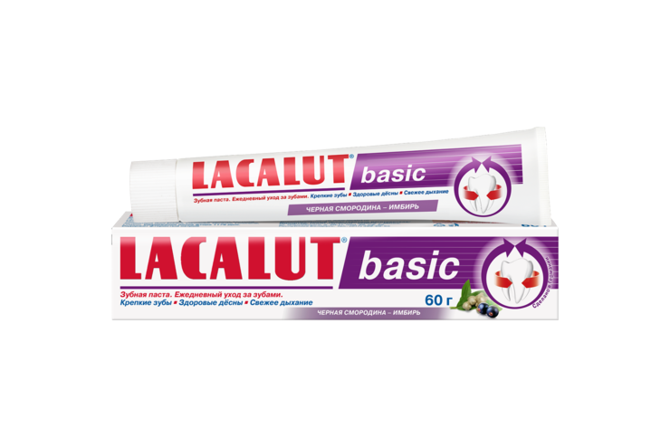 Зубная паста «Lacalut» черная смородина – имбирь, 60 г Зубная паста «Lacalut» черная смородина – имбирь, 60 г