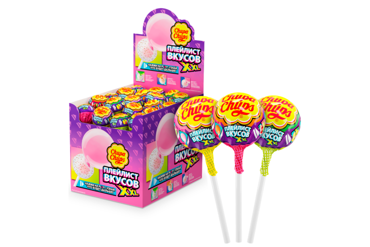 Карамель «Chupa Chups» Плейлист вкусов XXL, 29 г Карамель «Chupa Chups» Плейлист вкусов XXL, 29 г