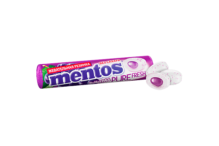 Жевательная резинка «Mentos» Pure Fresh Виноград, 15 г