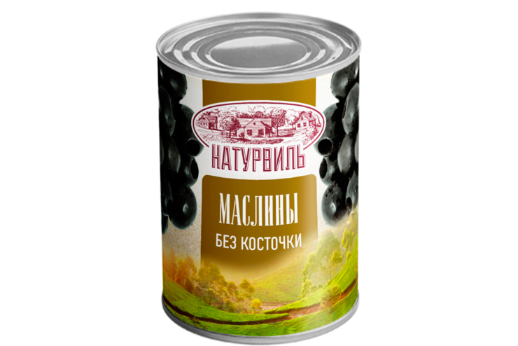 Маслины «Натурвиль» без косточки, 300 мл Маслины «Натурвиль» без косточки, 300 мл