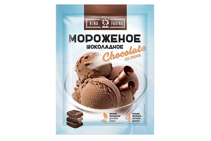 «Nina Farina», мороженое «Шоколадное», 70 г