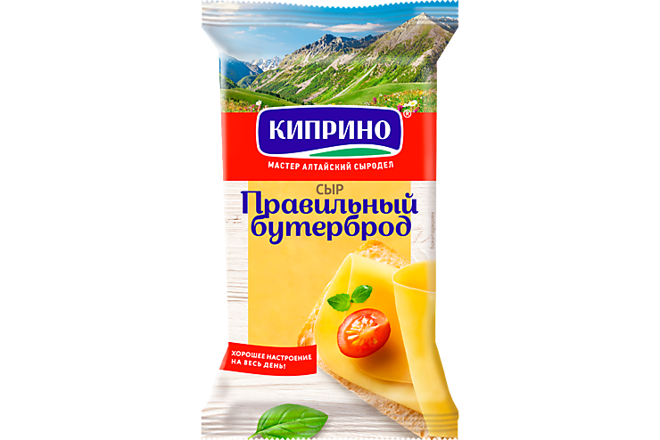 Сыр 50% «Киприно» Правильный бутерброд, 180 г