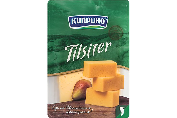 Сыр 50% «Киприно» Tilsiter, слайсерная нарезка, 125 г