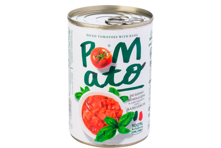 Помидоры «Pomato» резаные, 400 г Помидоры «Pomato» резаные, 400 г