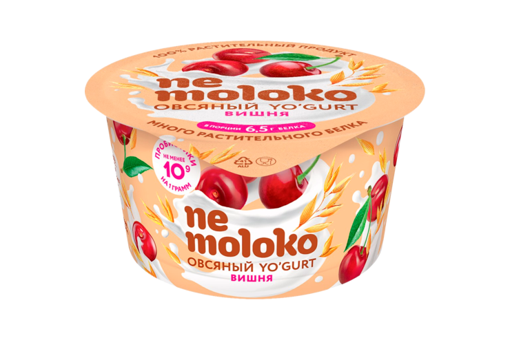 Йогурт «NeMoloko» овсяный Вишня, 130 г Йогурт «NeMoloko» овсяный Вишня, 130 г