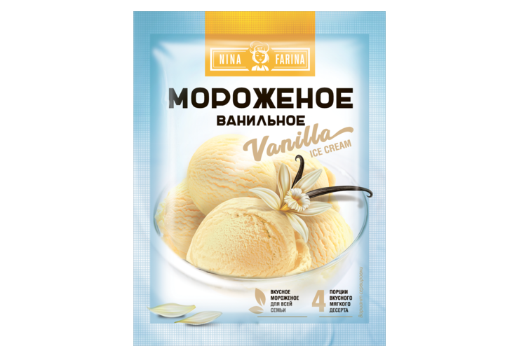 Мороженое «Nina Farina» Ванильное, 70 г Мороженое «Nina Farina» Ванильное, 70 г