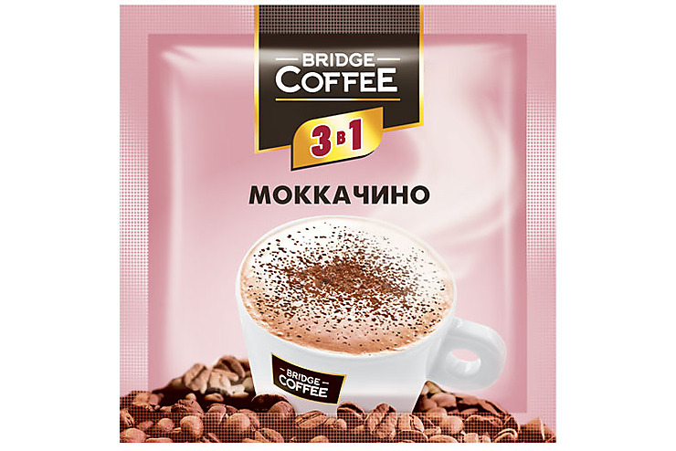 «Bridge Coffee», напиток кофейный 3 в 1 Моккачино, 5*20 г