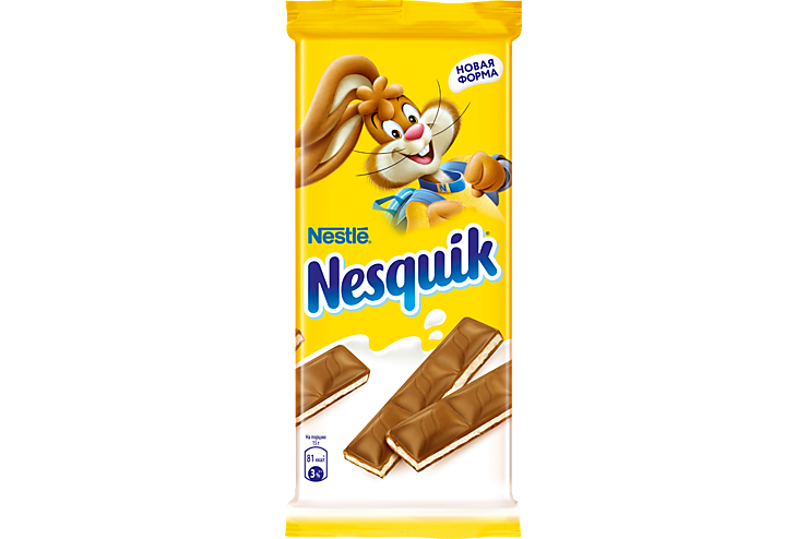 Шоколад молочный «Nesquik» с молочной начинкой, 90 г