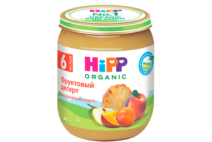 Пюре фруктовое «Hipp Organic» Фруктовый десерт, 125 г Пюре фруктовое «Hipp Organic» Фруктовый десерт, 125 г