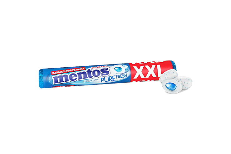 Жевательная резинка «Mentos» Pure Fresh Свежая мята XXL, 23 г