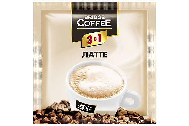 «Bridge Coffee», напиток кофейный 3 в 1 Латте, 20 г*5шт