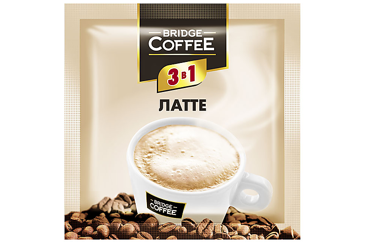 «Bridge Coffee», напиток кофейный 3 в 1 Латте, 20 г