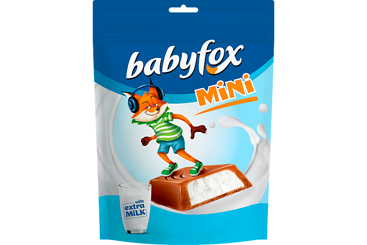 Конфеты «Babyfox mini» c молочной начинкой, 120 г