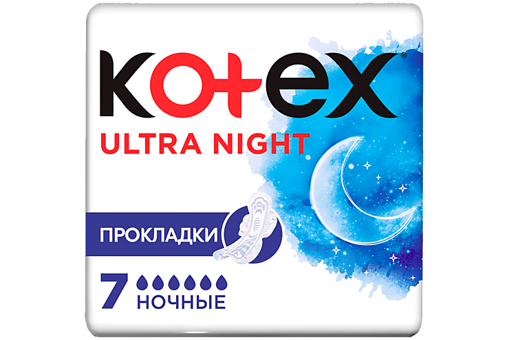 Прокладки «Kotex» Ultra Night, 7 шт
